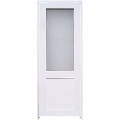 Блок дверной остеклённый Акваплюс 70x200 см, ПВХ, с фурнитурой