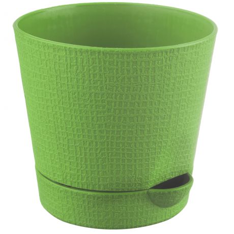 Горшок цветочный «Партер» зелёный 2.8 л 195 мм, пластик