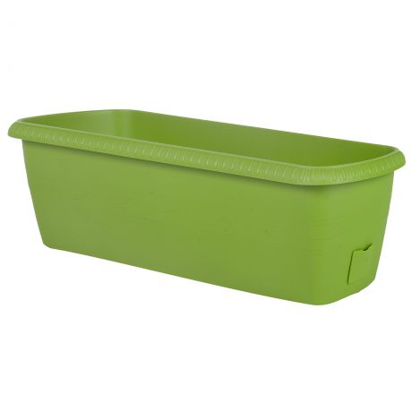 Ящик балконный «Жардин» зелёный 60 см, пластик