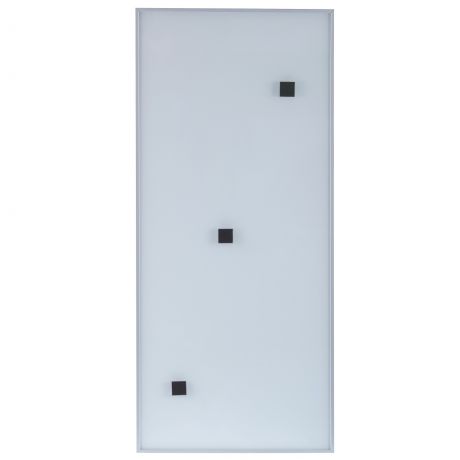 Витрина для шкафа Delinia «Магнетик» 40x70 см, алюминий/стекло, цвет белый