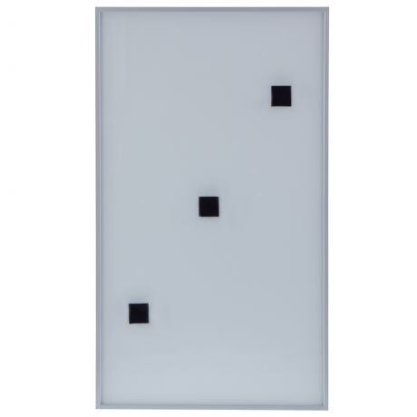 Витрина для шкафа Delinia «Магнетик» 60x35 см, алюминий/стекло, цвет белый