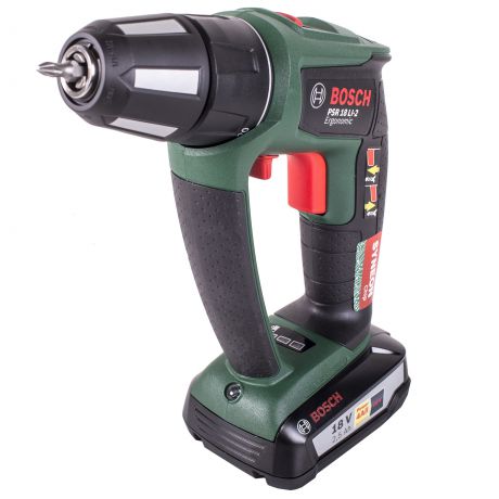 Шуруповерт бесщеточный аккумуляторный Bosch PSR 18 LI-2/2 Ergonomic, 18 В Li-ion 2х2.5 Ач