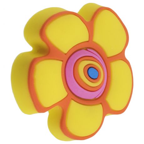 Ручка-кнопка Element "Цветок" силикон цвет мультиколор