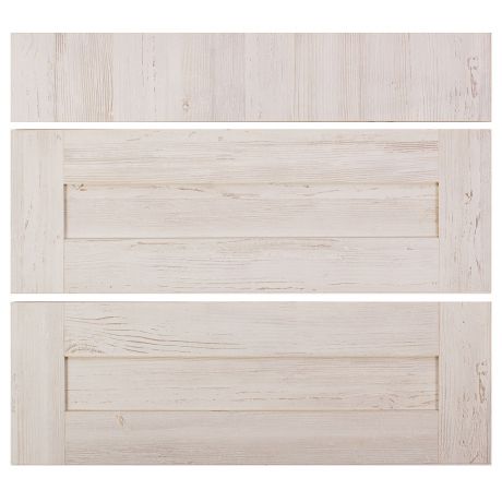 Двери для шкафа Delinia «Фрейм светлый» 80x70 см, ЛДСП, цвет белый, 3 шт.