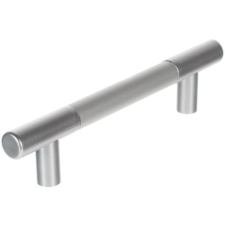 Ручка-рейлинг C15, 96 мм, алюминий/пластик, цвет серебро