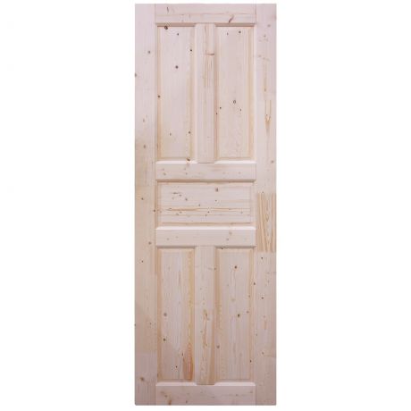 Дверь межкомнатная глухая Кантри 80x200 см, хвоя, цвет натуральный