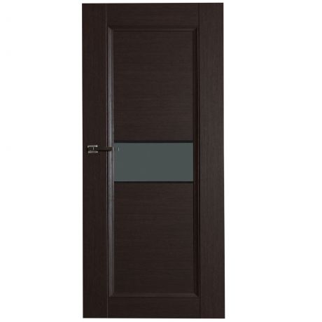 Дверь межкомнатная остеклённая Конкорд cpl 200х80 см цвет черный дуб