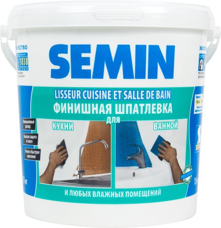 Шпаклёвка влагостойкая Semin 15 кг