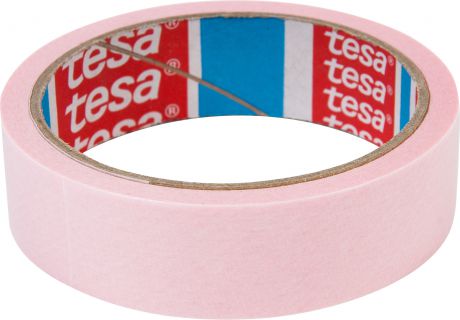 Лента малярная розовая Tesa, 25 мм x 25 м