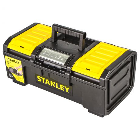 Ящик для инструмента Stanley 390х215х165 мм, пластик, цвет чёрный/жёлтый