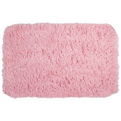 Коврик для ванной комнаты 60х90 см цвет розовый