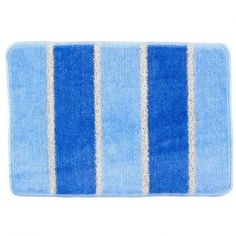 Коврик для ванной комнаты «Sera» цвет голубой