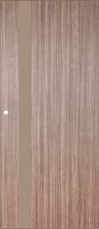 Дверь межкомнатная остеклённая Селена 200x80 см цвет орех