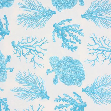Ткань «Маре корал», 280 см, абстракция, цвет синий