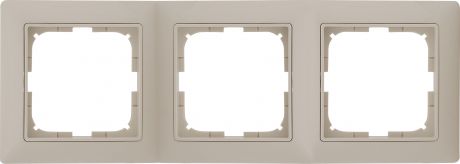 Рамка для розеток и выключателей Basic55 3 поста цвет белый