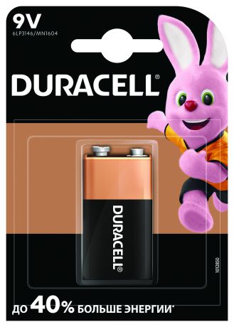 Батарейка алкалиновая Duracell Basic  6LR61-1BL/6LF22-1BL 9V 1шт