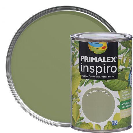 Краска Primalex Inspiro 1 л Зелёная опунция