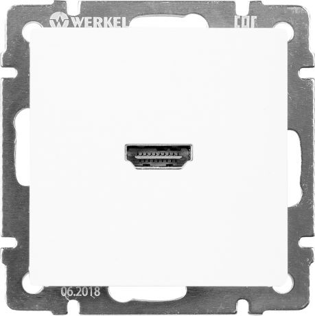 Розетка Werkel HDMI WL01-60-11, цвет белый
