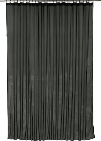 Тюль на ленте 250х260 см вуаль цвет чёрный