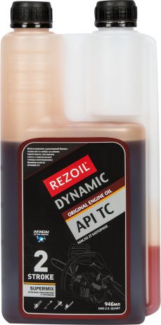 Масло моторное для двухтактных двигателей Rezoil Dynamic минеральное, 1 л