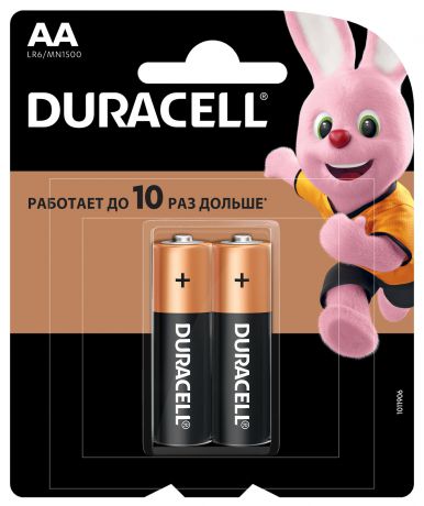 Батарейка алкалиновая Duracell Basic АА 2шт.