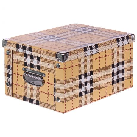 Коробка картон 30x25x17.5 см, клетка