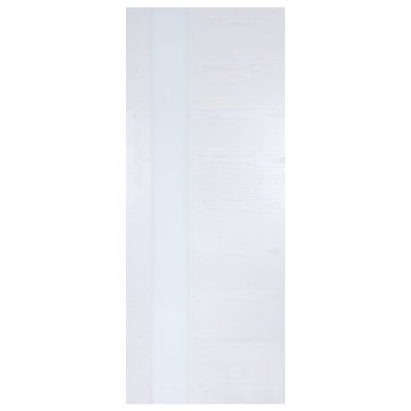 Дверь межкомнатная остеклённая шпонированное Модерн 200х70 см цвет белый ясень
