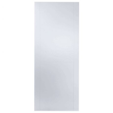 Дверь межкомнатная глухая Аликанте 200х60 см цвет белый