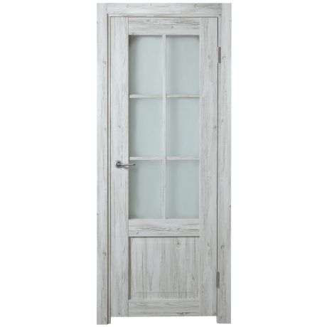 Дверь межкомнатная остеклённая Рустик 200х60 см цвет северная сосна