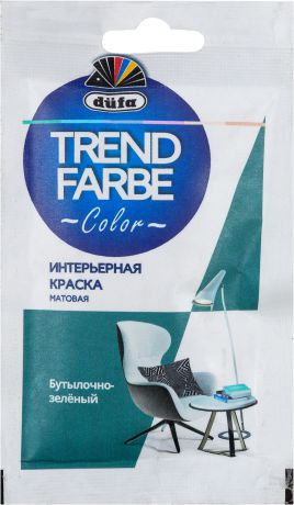 Краска для стен и потолков Trend Farbe цвет Бутылочно-зеленый 50 мл