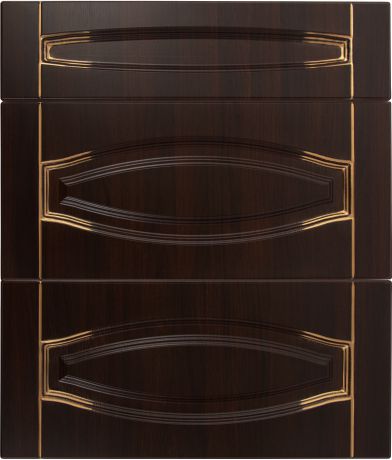 Дверь для кухонного шкафа «Византия», 60х70 см, цвет тёмно-коричневый