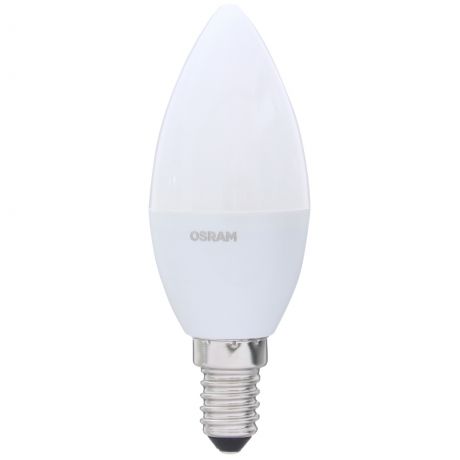 Лампа светодиодная Osram «Свеча», E14, 6.5 Вт, 550 Лм, свет тёплый белый