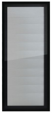 Витрина для шкафа Delinia «Лайн» 40x92 см, алюминий/стекло, цвет светло-серый