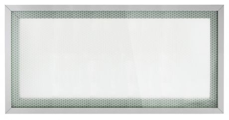 Витрина для шкафа Delinia «Гексогон» 60x35 см, алюминий/стекло, цвет светло-серый