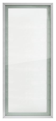 Витрина для шкафа Delinia «Гексогон» 40x92 см, алюминий/стекло, цвет светло-серый