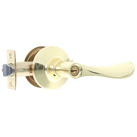Ручка-защёлка Avers 8091-01-G, с ключом и фиксатором, сталь, цвет золото