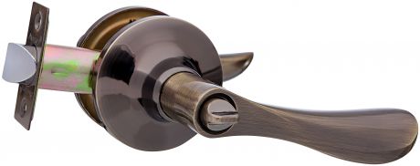 Ручка-защёлка Avers 8026-03-AN, с фиксатором, сталь, цвет античное серебро