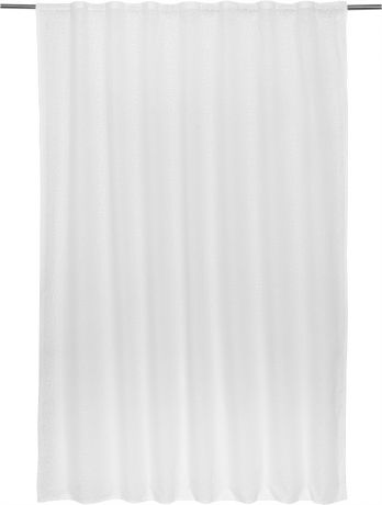 Тюль на ленте «Симфония» 140х180 см цвет белый