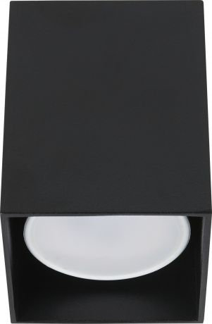 Светильник накладной квадратный, цоколь GU10, 8 см, цвет чёрный
