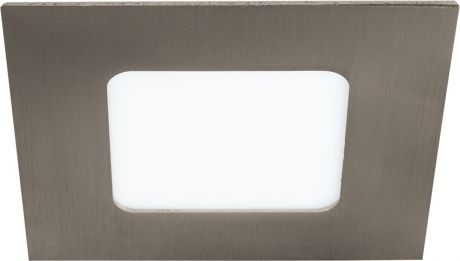 Светильник встраиваемый светодиодный квадратный DLUS LED5W, 5 Вт, цвет никель