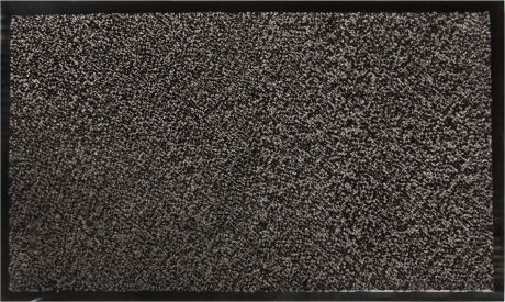 Коврик Fiesta, 45x75 см, полипропилен/резина, цвет серый/чёрный
