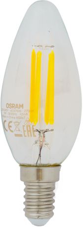 Лампа светодиодная Osram E14 220 В 5 Вт свеча 660 лм, холодный белый свет