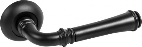 Ручка дверная на розетке Serenity RM BL24, цвет чёрный