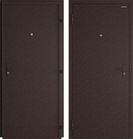 Дверь входная металлическая Лидер, 960 мм, левая, цвет античная медь