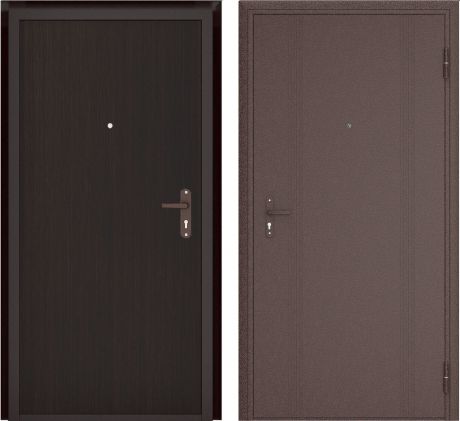 Дверь входная металлическая Ламистайл, 880 мм, правая, цвет венге