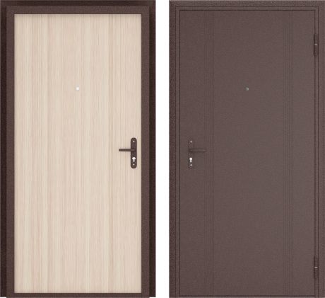 Дверь входная металлическая Ламистайл, 980 мм, правая, цвет капучино