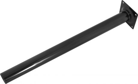 Ножка круглая 400х30 мм, сталь, цвет чёрный