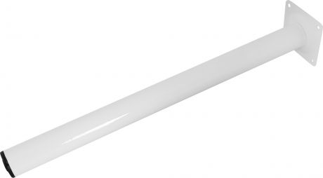 Ножка круглая 400х30 мм, сталь, цвет белый
