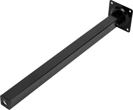 Ножка квадратная 400х25х25 мм, сталь, цвет чёрный