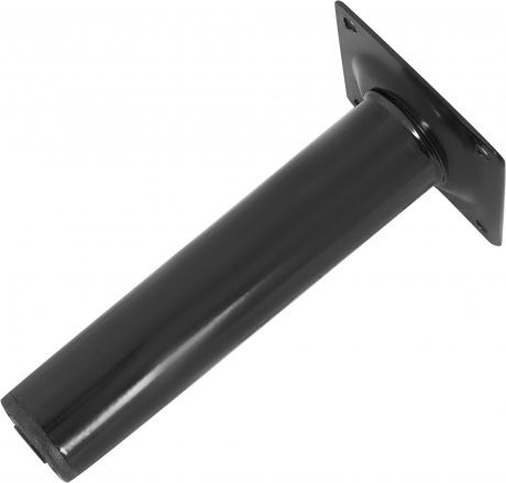 Ножка круглая 150х30 мм, сталь, цвет чёрный